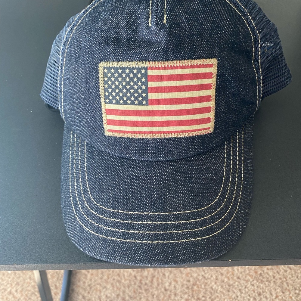 Polo Ralph Lauren Blue Jean American Flag Hat